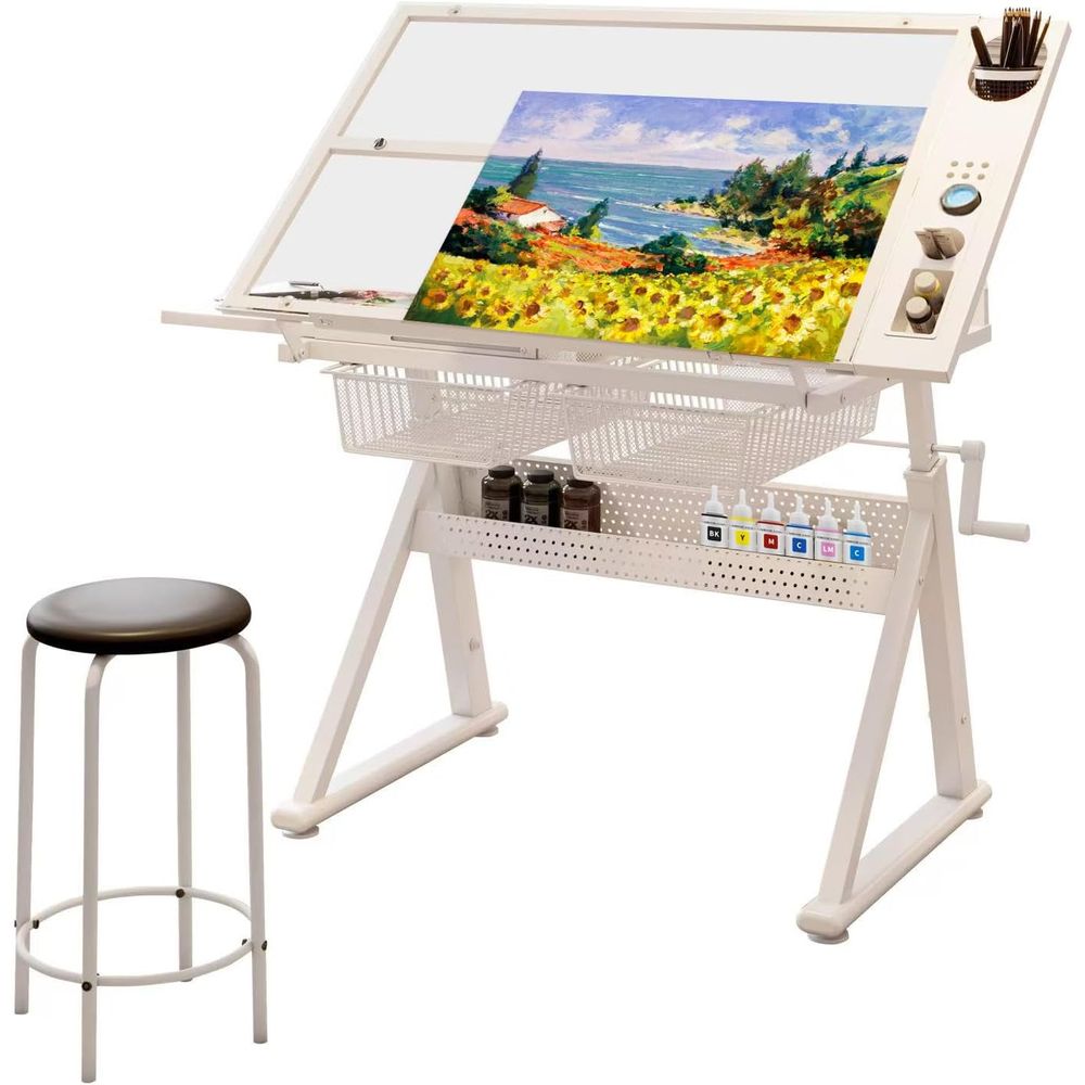 Adjustable Art Desk with Tempe - Art & Craft Paper Origami avaliação e preço