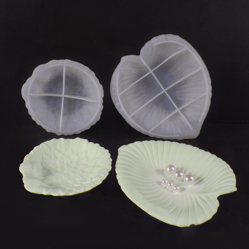 Plaster Cement DIY Leaf Dish M - Art Craft With Leaves avaliação e preço