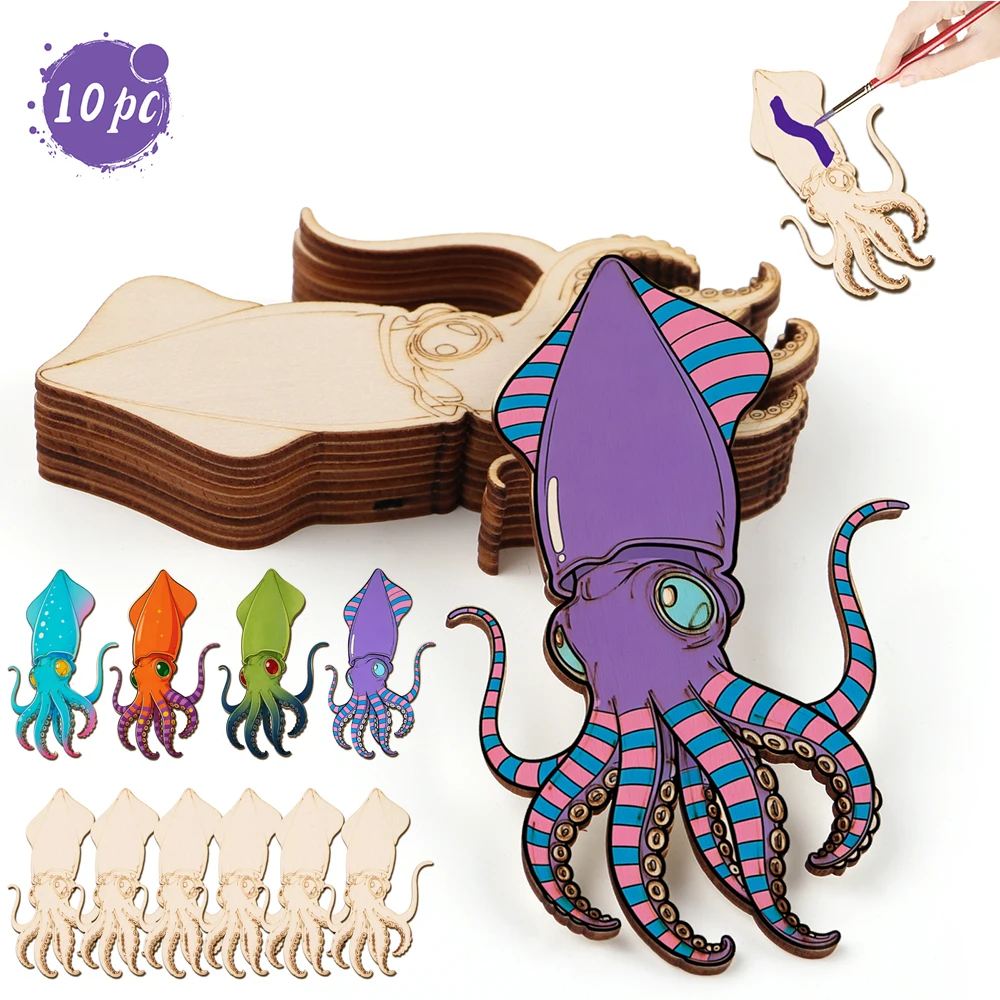 10pcs/set Unfinished Wood Craf - Art & Craft Paper Origami avaliação e preço