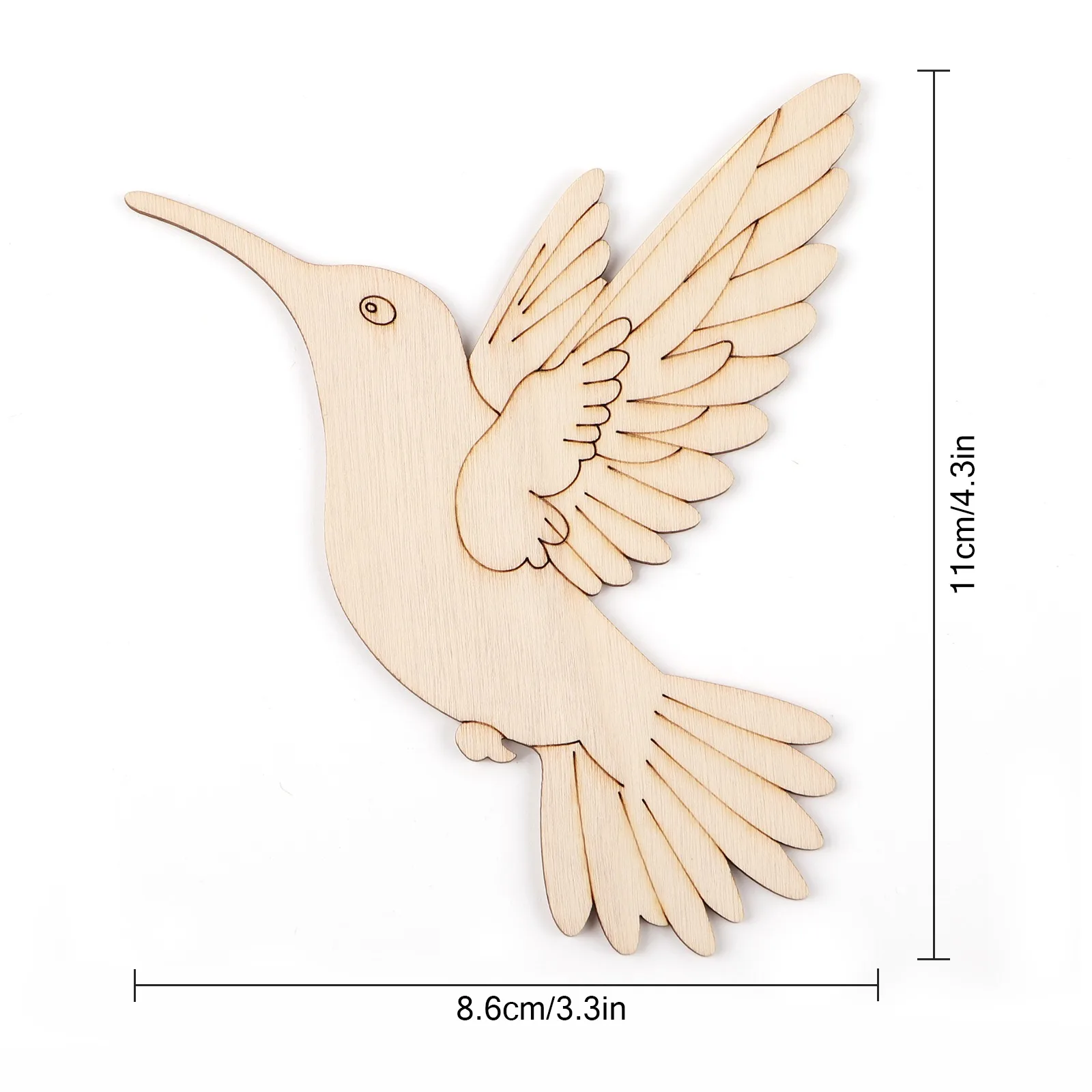10pcs Unfinished Wood Animal B - Art & Craft Paper Origami avaliação e preço