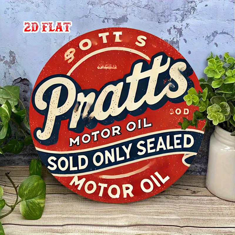 2D flat 1pc Platt car oil old- - Art Craft Movement avaliação e preço