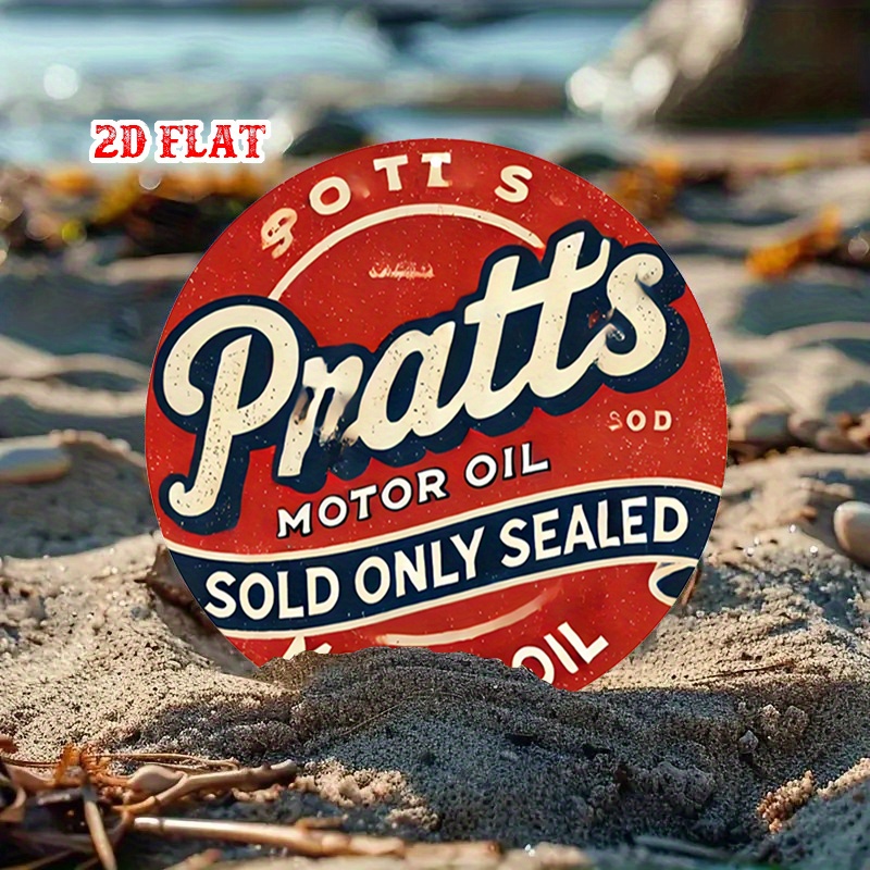 2D flat 1pc Platt car oil old- - Art Craft Movement avaliação e preço