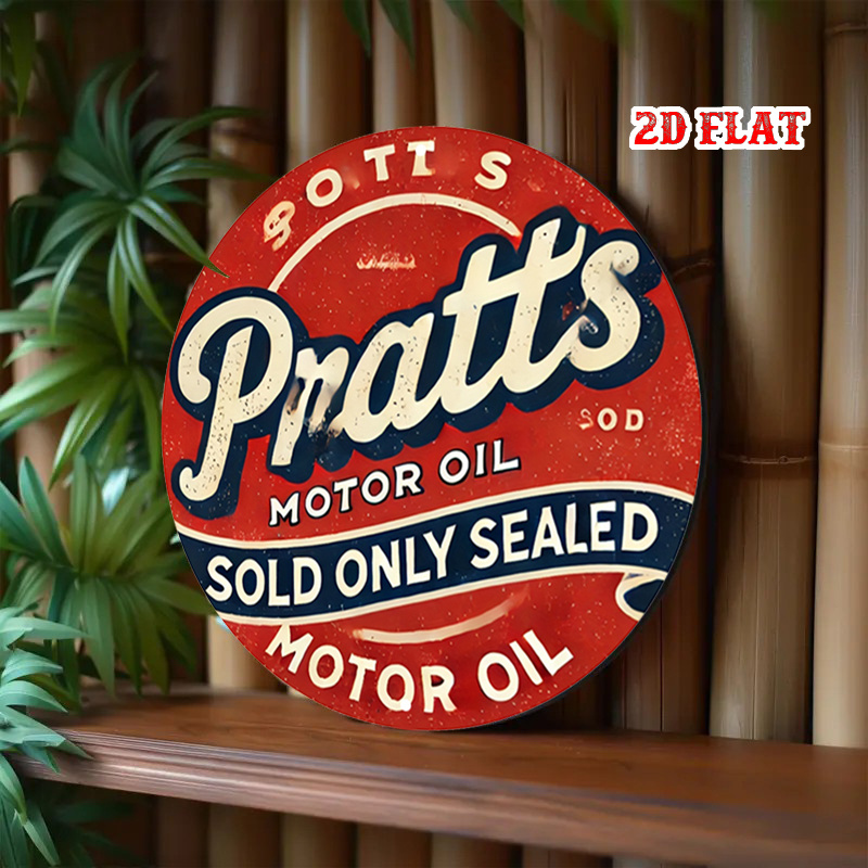 2D flat 1pc Platt car oil old- - Art Craft Movement avaliação e preço
