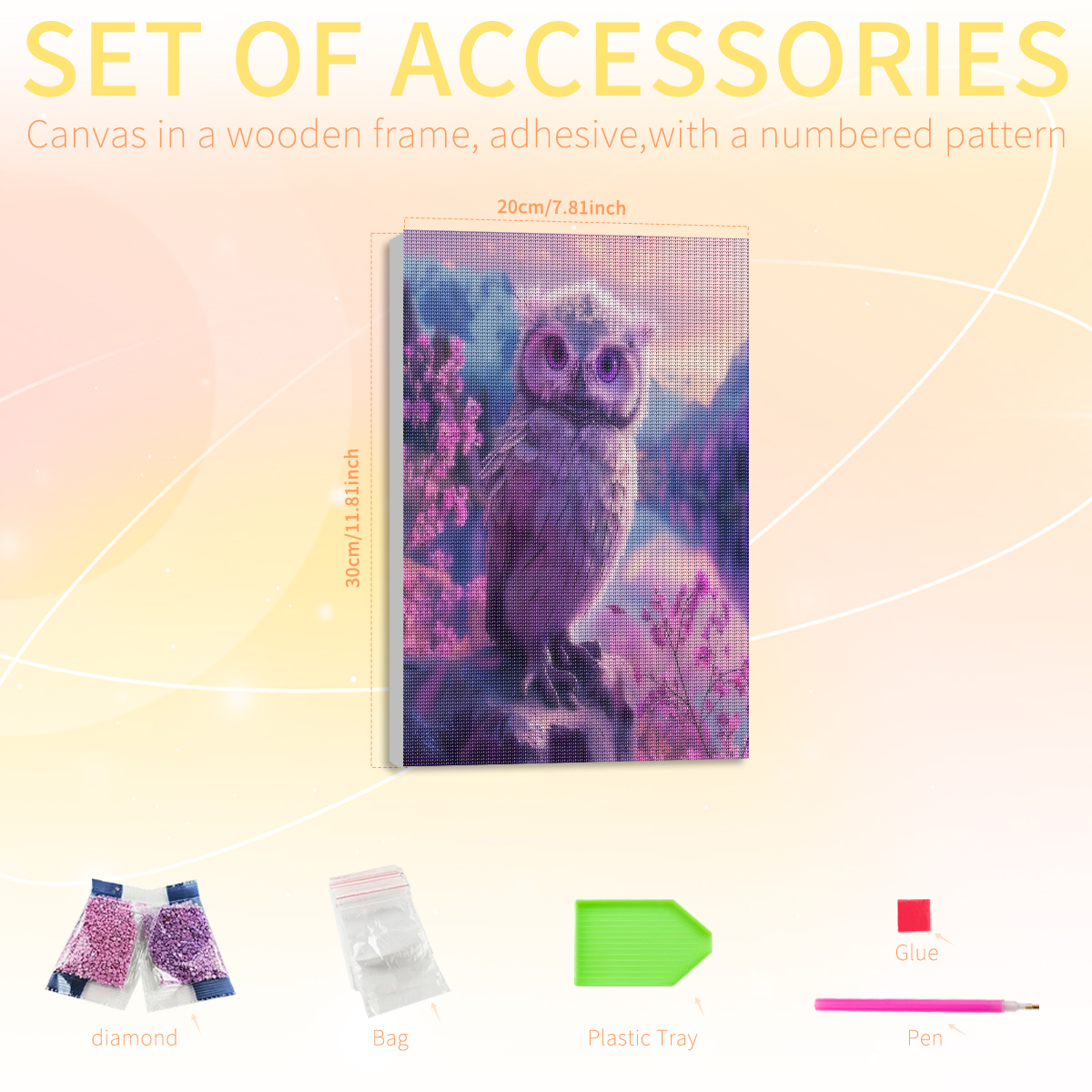PhotoCustom Framed Owl Diamond - Art Craft Ideas With Paper avaliação e preço