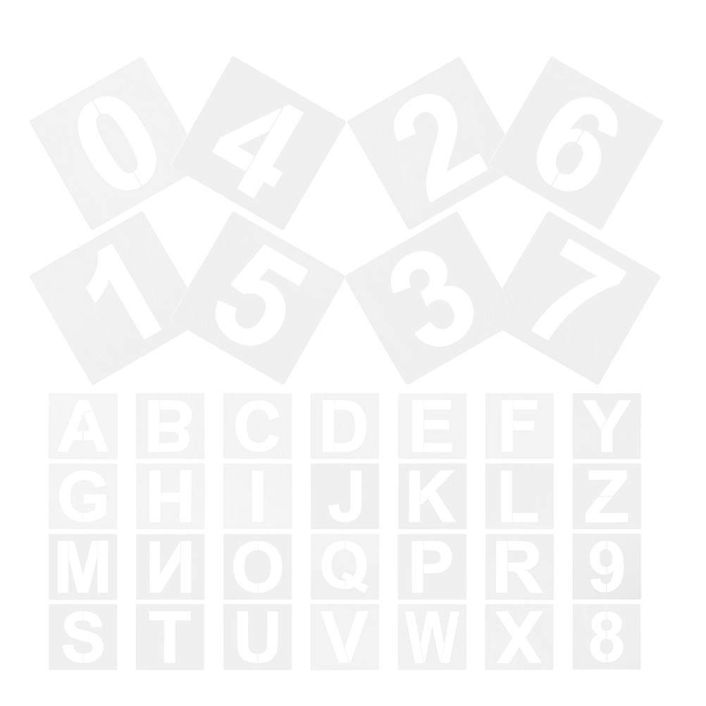 72Pcs Plastic Alphabet Number  - Art Craft Number avaliação e preço