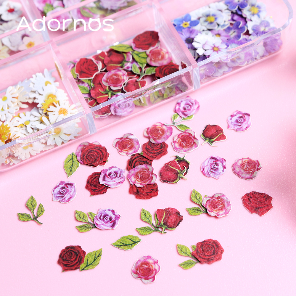 6 Grids Flowers Wood Pulp Chip - Art Craft With Leaves avaliação e preço