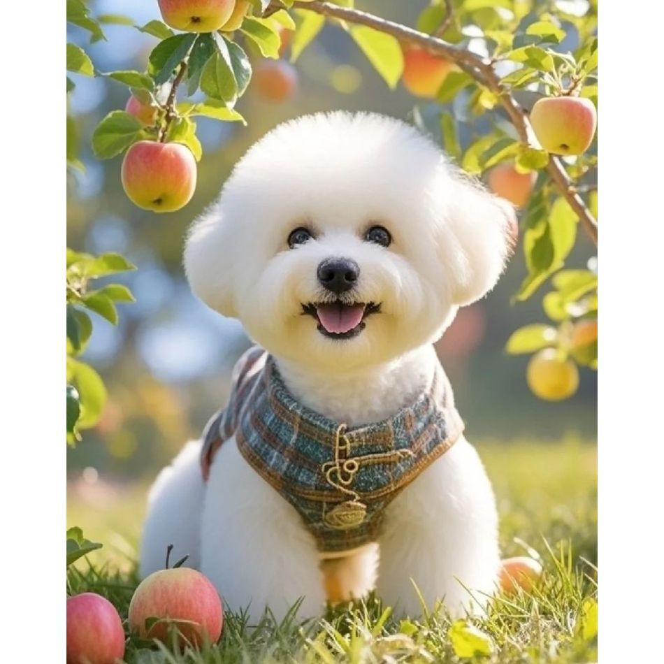 RUOPOTY Cute White Puppy Diamo - Art Craft Ideas With Paper avaliação e preço