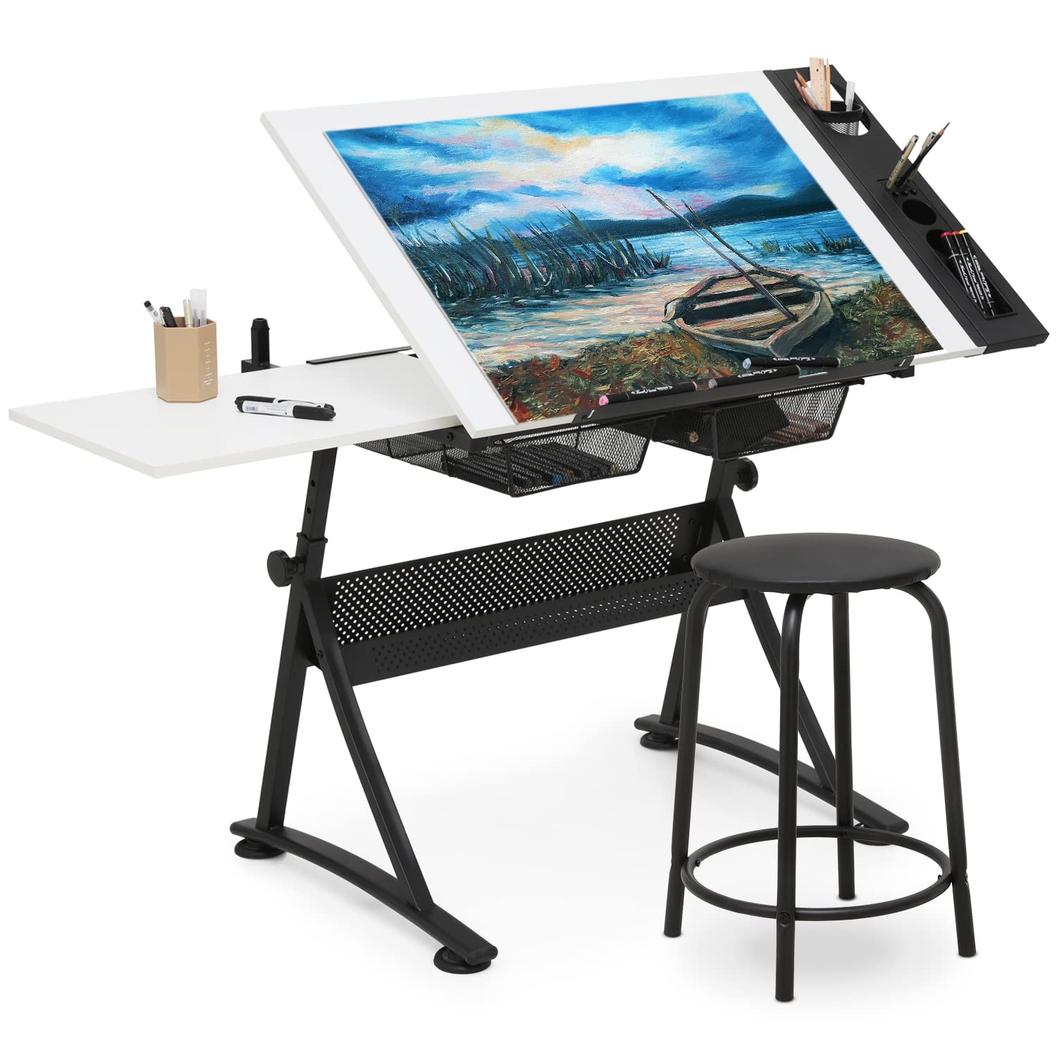 Adjustable Drafting Desk with  - Art & Craft Paper Origami avaliação e preço