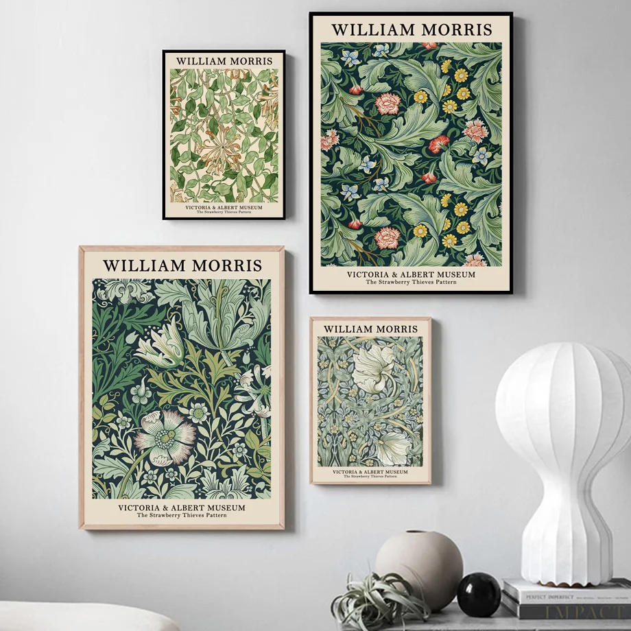 Abstract Scandinavian Wall Art - Art Craft William Morris avaliação e preço