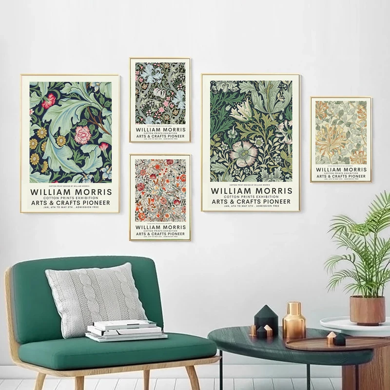 Canvas Painting Wall Picture A - Art Craft William Morris avaliação e preço