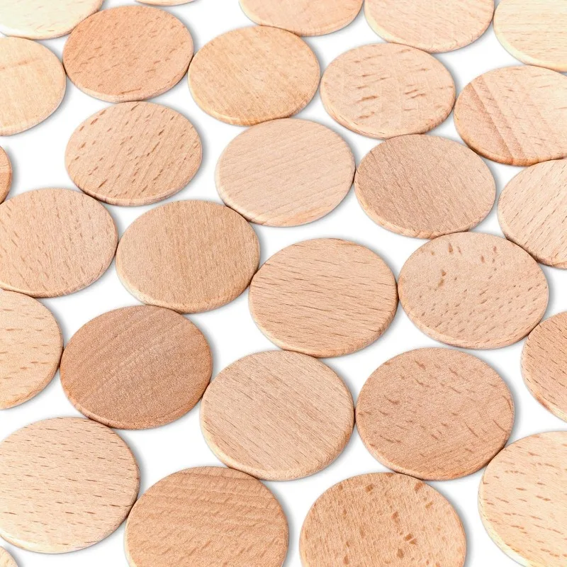 50PCS Round Unfinished Wood Cu - Art Craft Board avaliação e preço