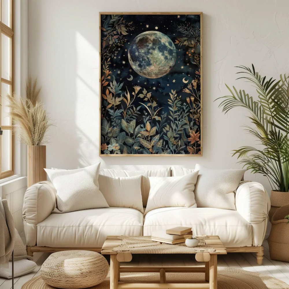 2pcs/set Boho Moon Botanical C - Art Craft William Morris avaliação e preço