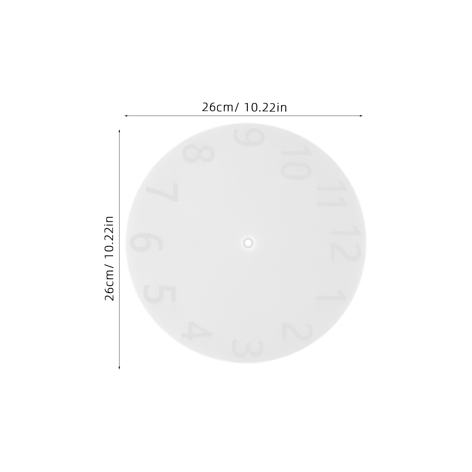 1 set 1 Set Diy Silicone Clock - Art Craft Number avaliação e preço