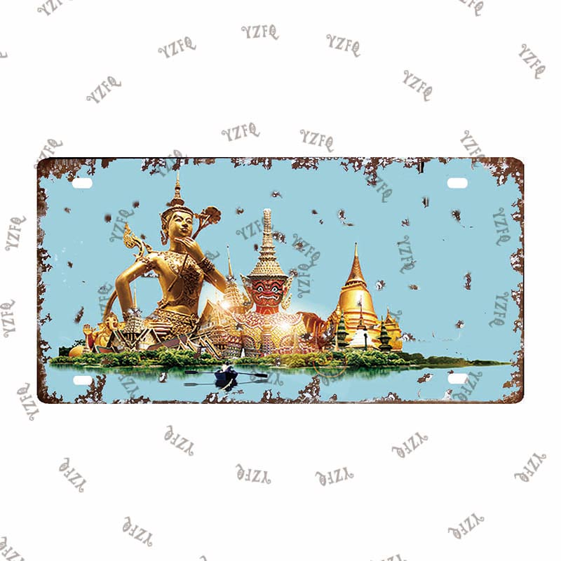 6x12imch Vintage Thailand Trav - Art Craft Shop avaliação e preço