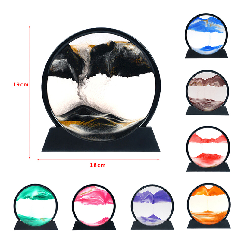 New！1Pcs 3D Hourglass Quicksan - Art Craft Movement avaliação e preço