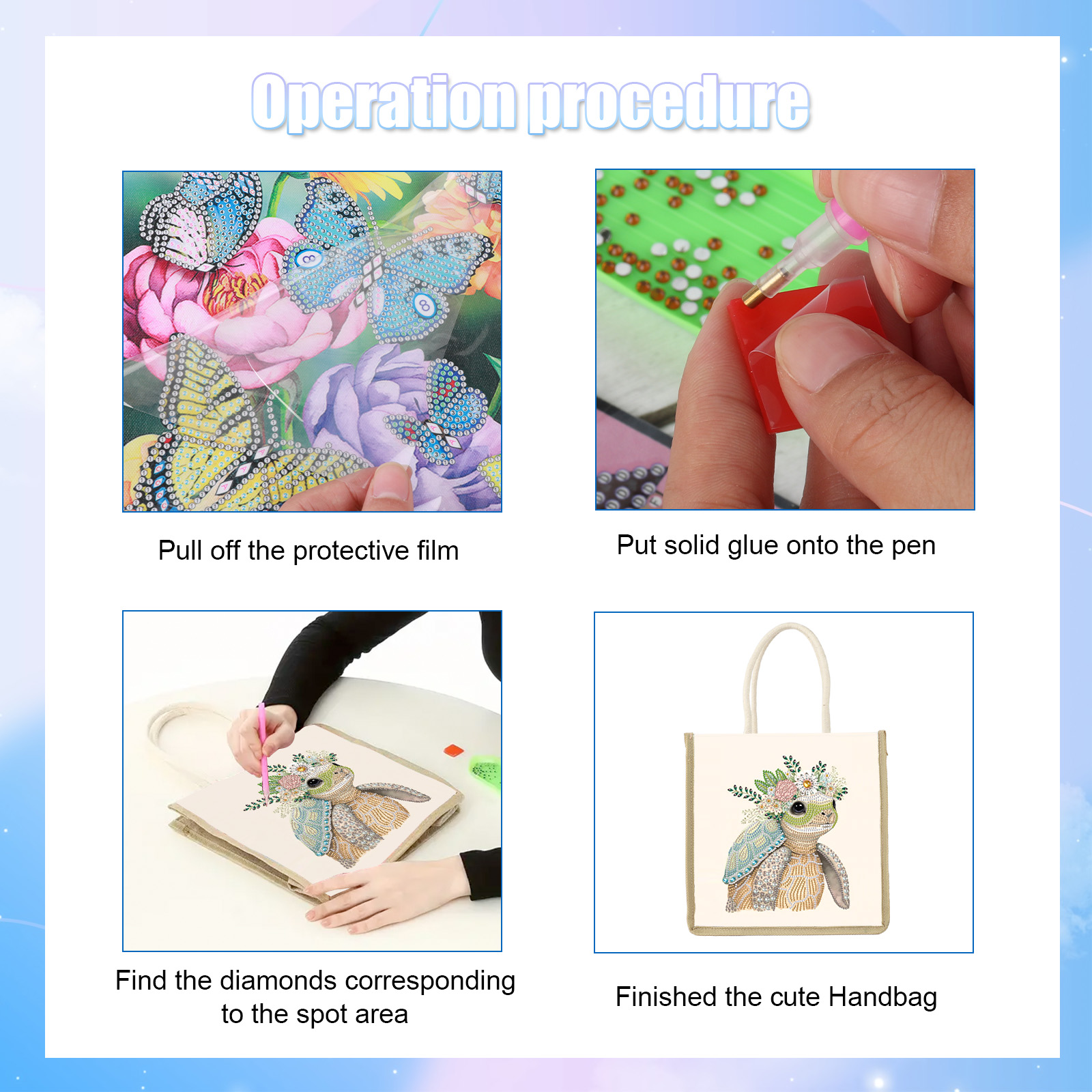 Diamond Art Painting Handbag K - Art Craft Shop avaliação e preço