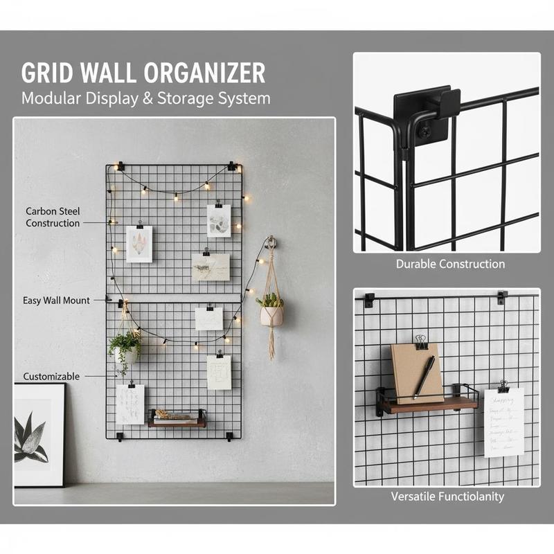 3 Packs Grid Wall Panels, 2 x  - Art Craft Board avaliação e preço