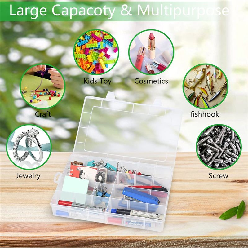 Large 24 Grids Plastic Organiz - Art Craft Store avaliação e preço