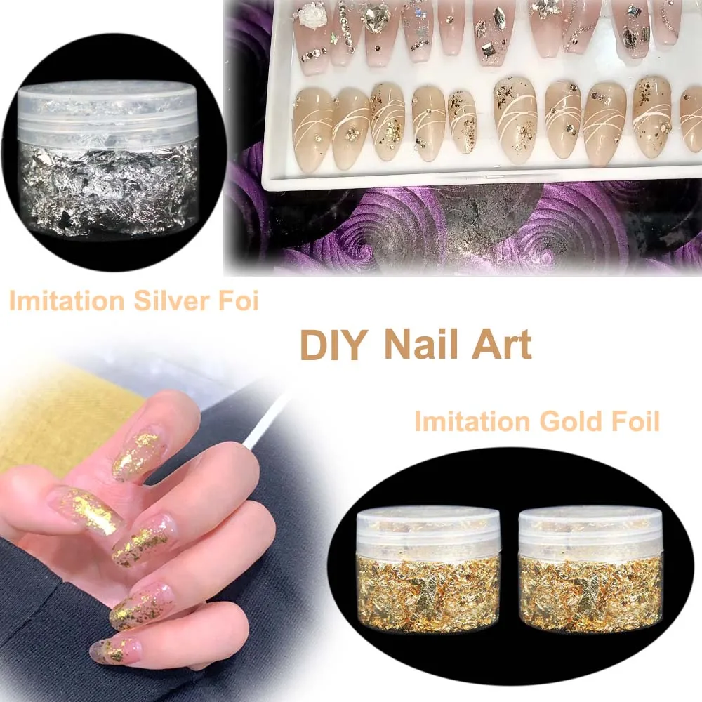 100Pc Colored Golds Leaf Sheet - Art Craft With Leaves avaliação e preço