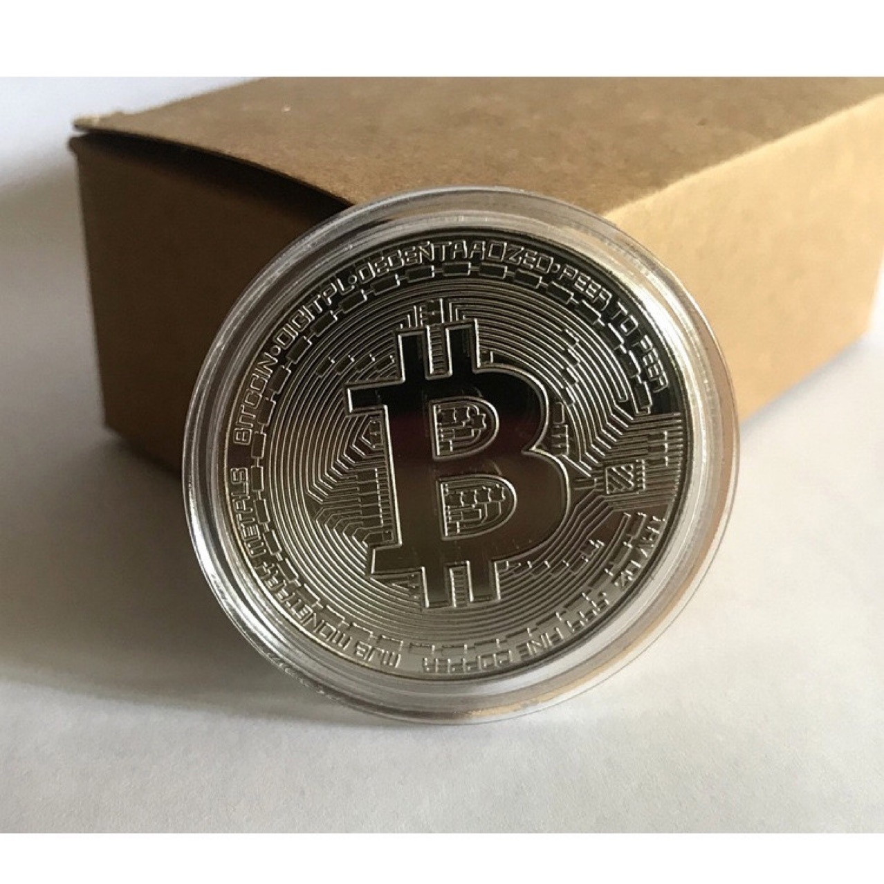 Gold Plated Bitcoin Coin Colle - Art Craft Movement avaliação e preço