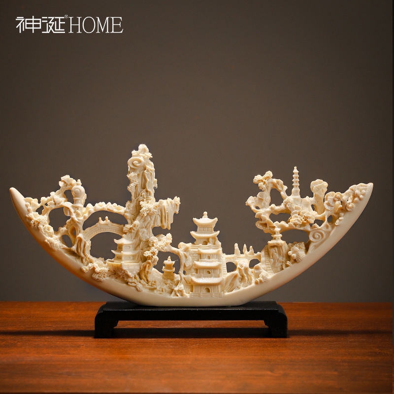 Chinese Imitated Ivory Statue  - Art Craft Store avaliação e preço