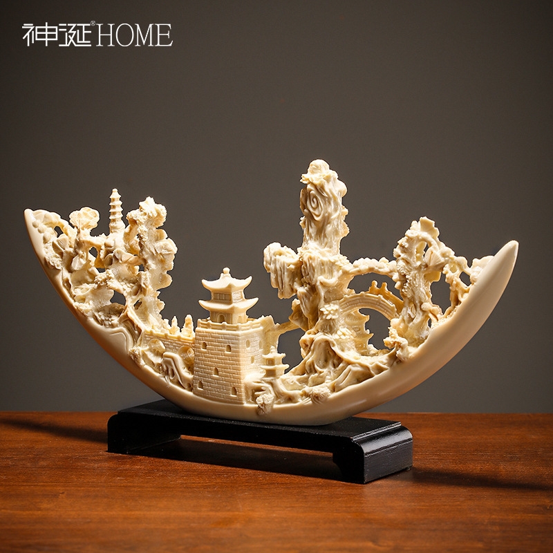 Chinese Imitated Ivory Statue  - Art Craft Store avaliação e preço