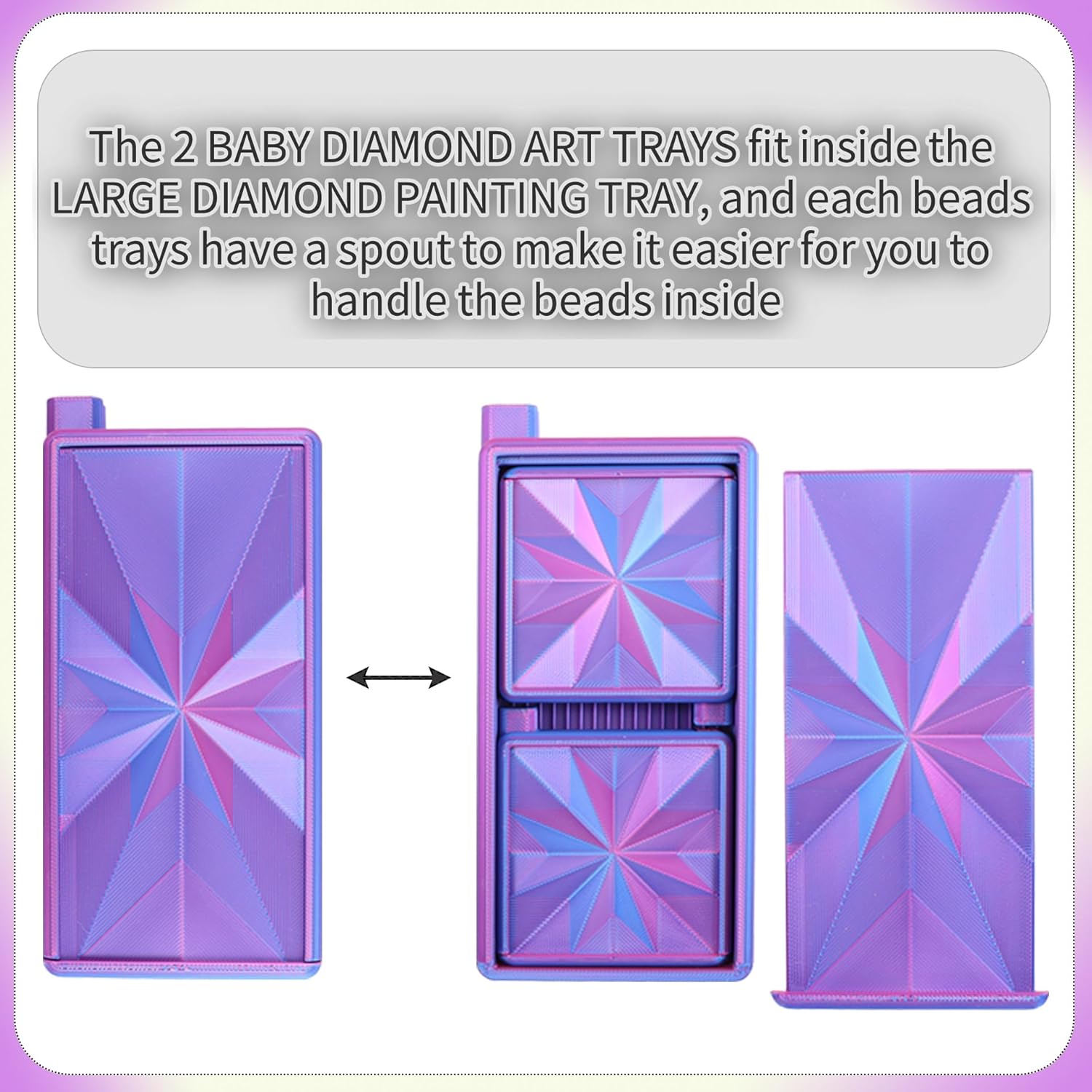 3 in 1 Diamond Art Trays With  - Art Craft Board avaliação e preço