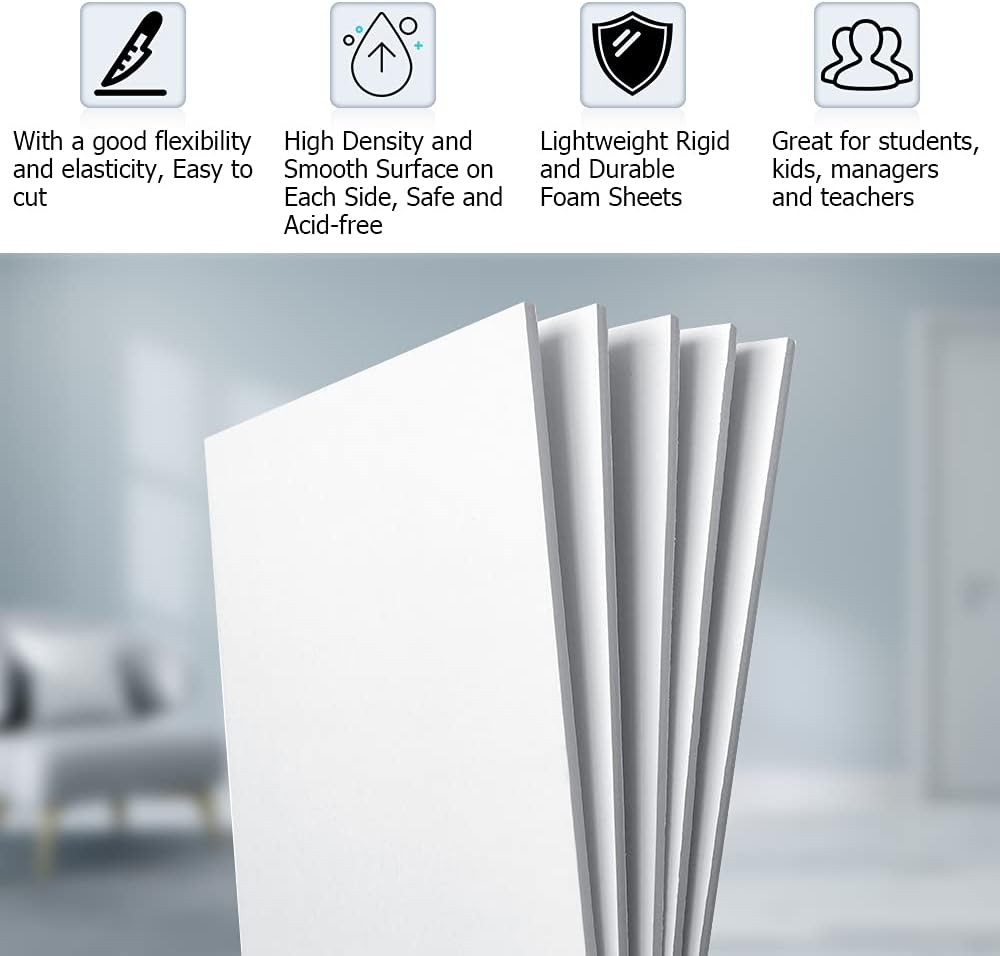 16 Pack White Foam Board 16.5x - Art Craft Board avaliação e preço