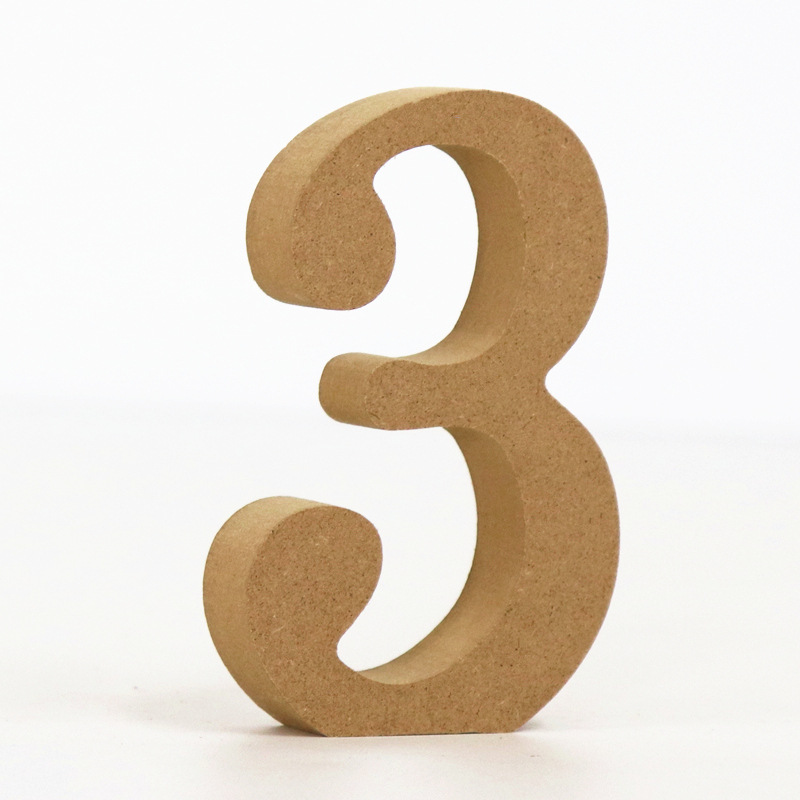 1pc 10cm Wood Color Numbers 0- - Art Craft Number avaliação e preço